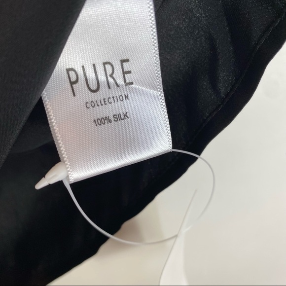 NWT Pure Collection Walpole Beaded Satin Silk Top - Picture 6 of 10